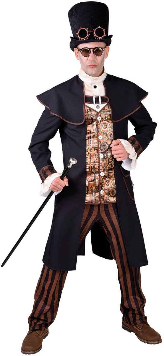 Steampunk Kostuum | Machine Tandwielen Steampunk | Man | Extra Small | Carnaval kostuum | Verkleedkleding